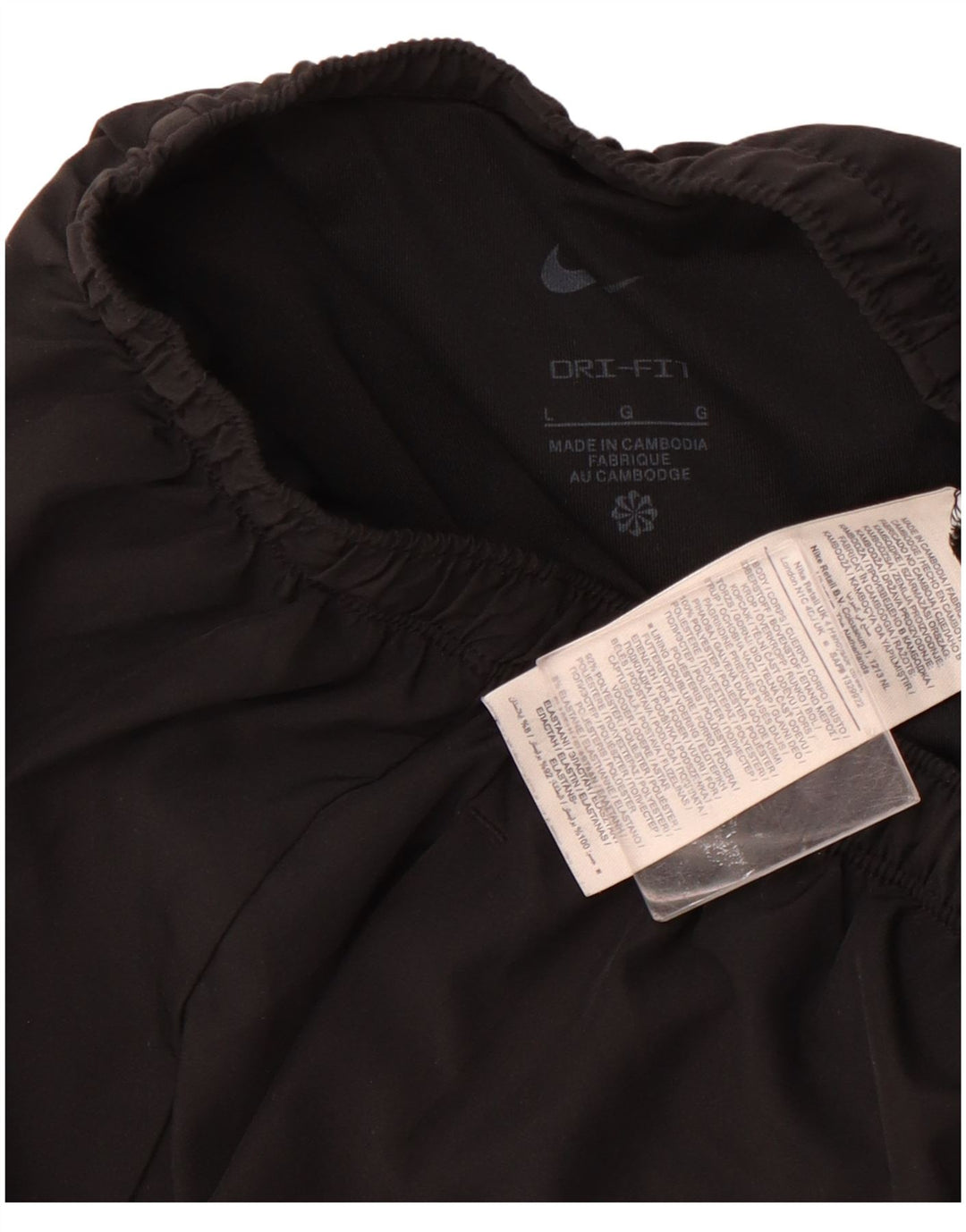 Męskie spodenki sportowe Nike, duże, czarne, poliestrowe