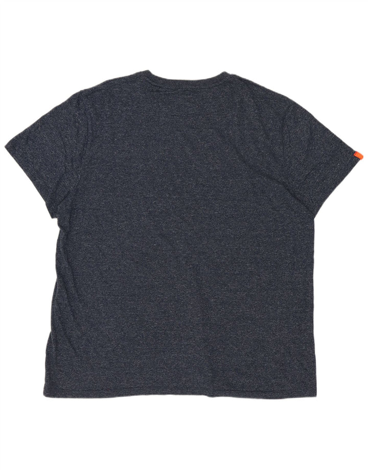 T-shirt męski Superdry 3XL, bawełniany w granatowe plamki