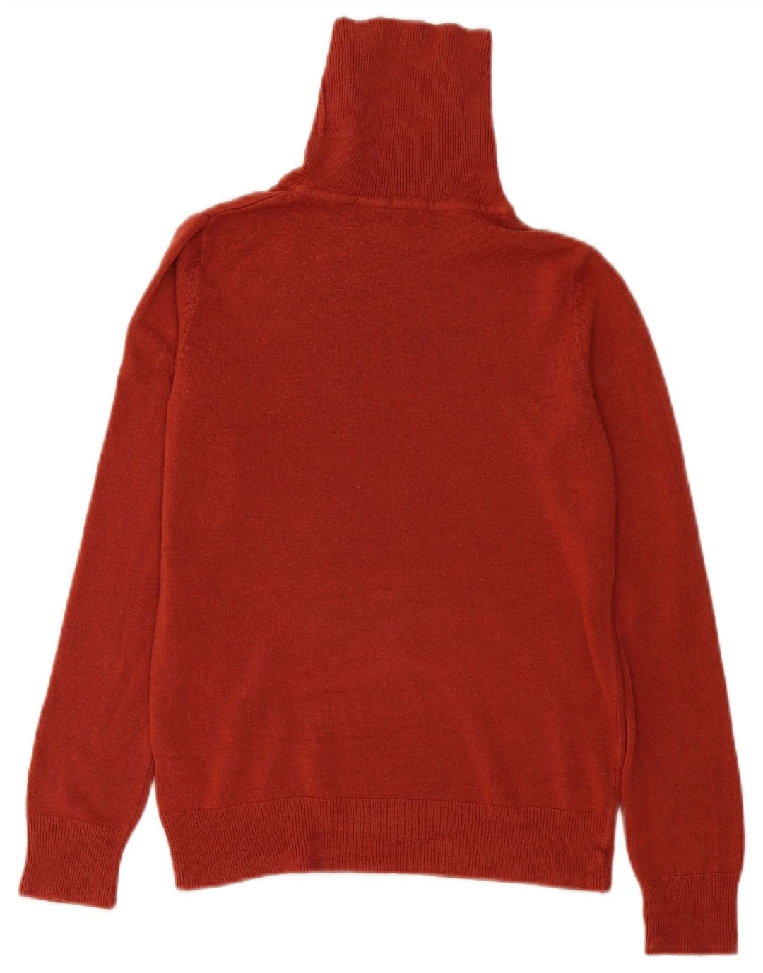 Marks & Spencer Damski sweter z golfem UK 8, mały, czerwony akryl
