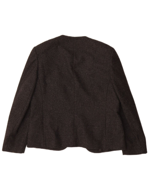 Damska otwarta marynarka EASTEX UK 12, średnioszara, nowa wełna