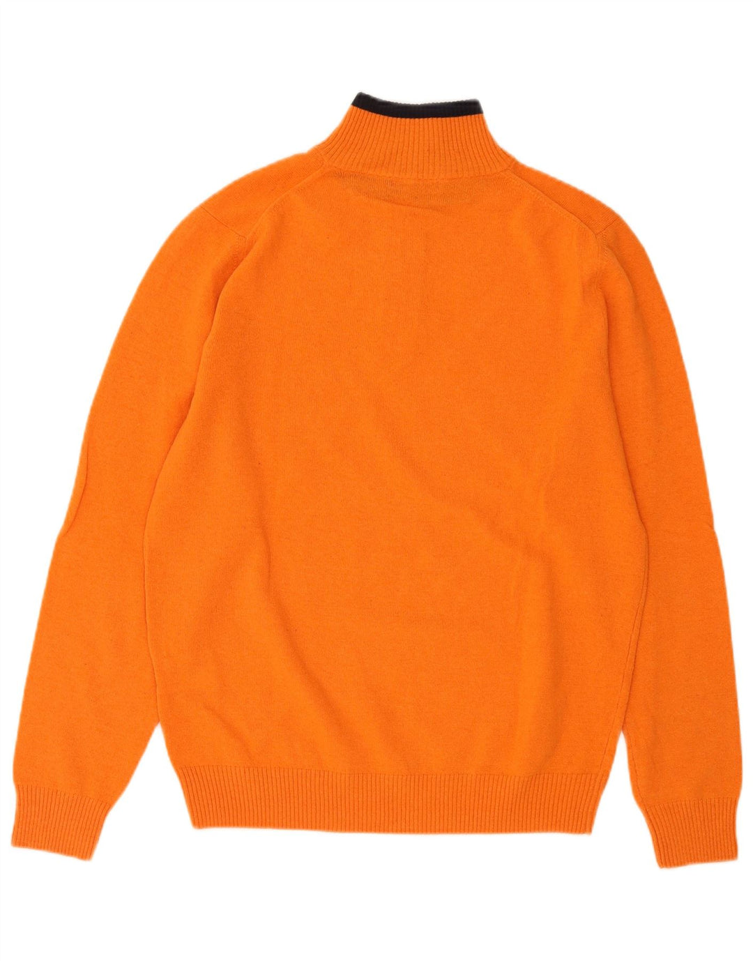 Męski sweter zapinany na zamek Sergio Tacchini, duży, pomarańczowy, wełniany
