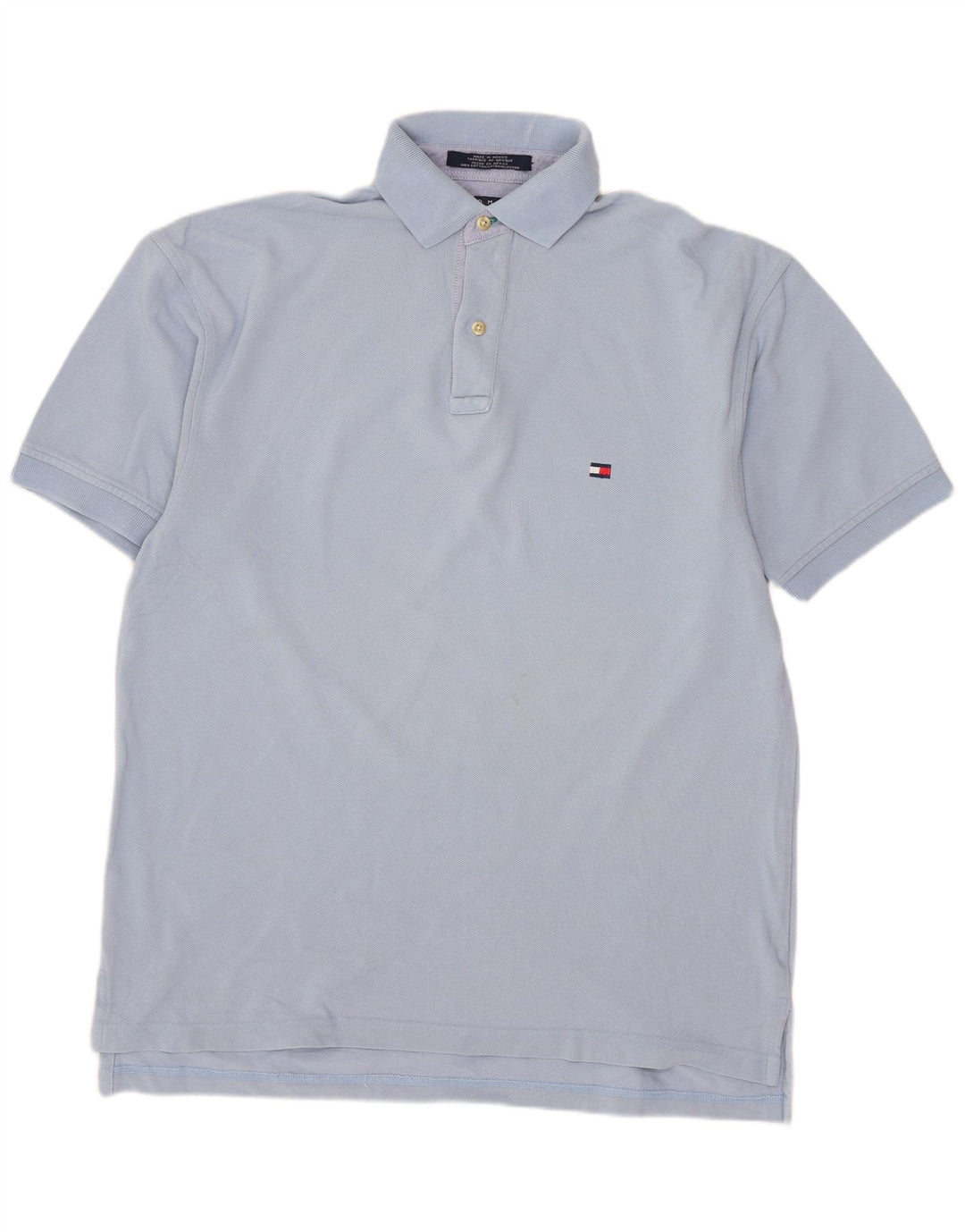 Męska koszulka polo Tommy Hilfiger, mała, niebieska, bawełniana