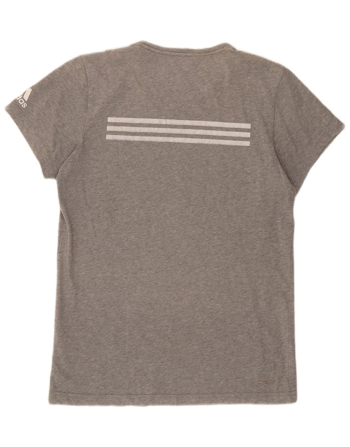 Męska koszulka graficzna Adidas Top Medium Grey Colorblock