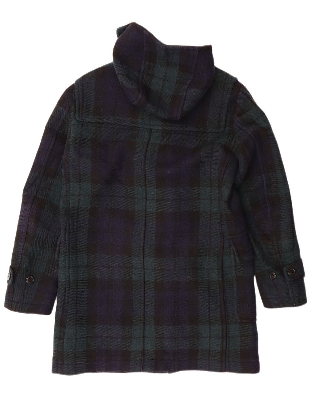 Męski budrysówka z kapturem Uniqlo UK 36 w małą granatową kratkę