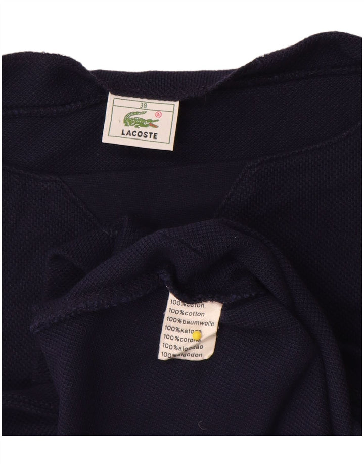 T-shirt damski Lacoste, rozmiar 39, średni granatowy, bawełniany blok kolorów