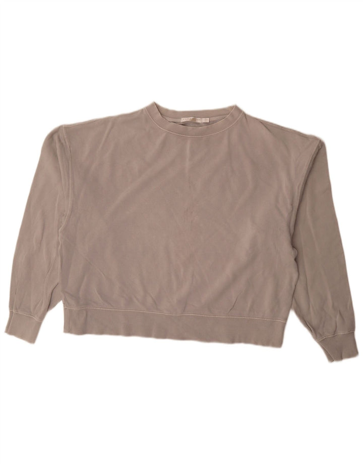 Damski sweter oversize Zara UK 16, duży, szary, bawełniany