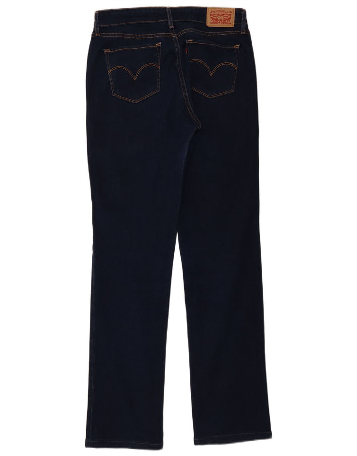 Damskie dżinsy Levi's 714 Straight W28 L30 Granatowa bawełna