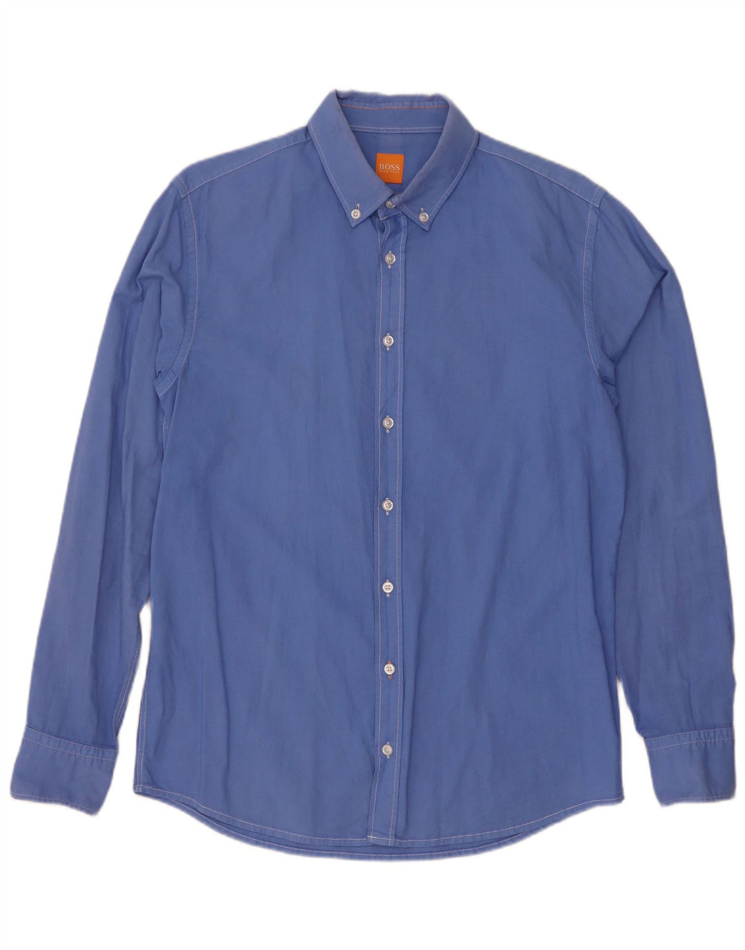 Męska koszula slim fit Hugo Boss, duża, niebieska, bawełniana