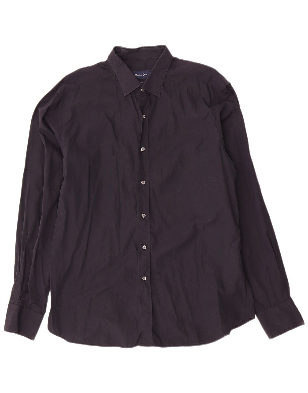 Koszula męska MASSIMO DUTTI Slim Fit XL, granatowa, bawełniana