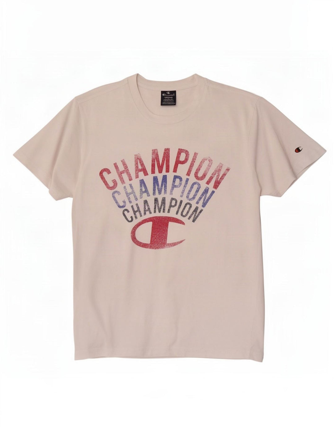 Męski T-shirt Champion z grafiką, średni biały