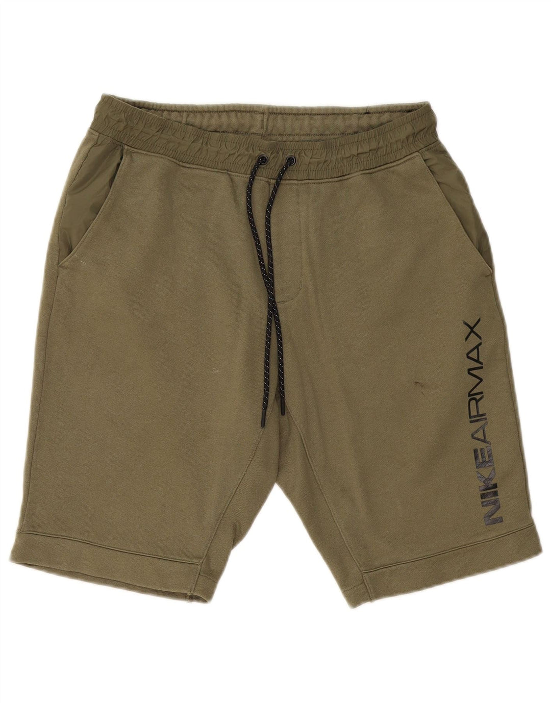 Męskie spodenki sportowe NIKE z grafiką, średnia, bawełniana khaki