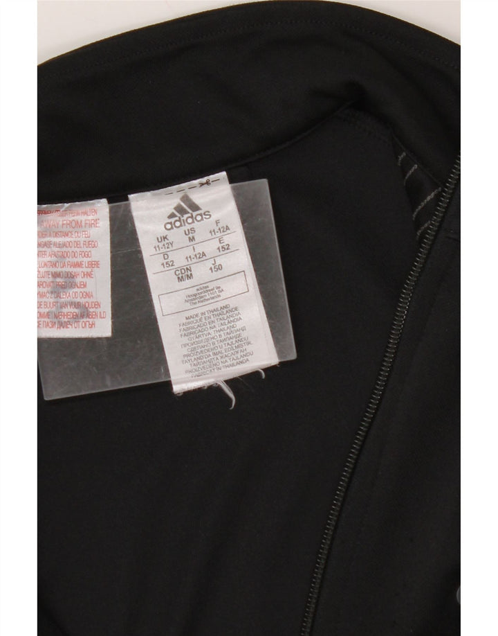 Chłopięca kurtka dresowa ADIDAS Aeroready 11-12 lat, czarna, poliester