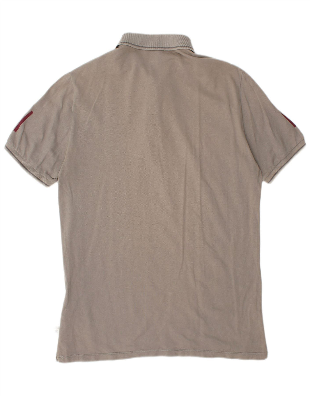 Męska koszulka polo CERRUTI 1881 z grafiką, duża, szara, bawełniana