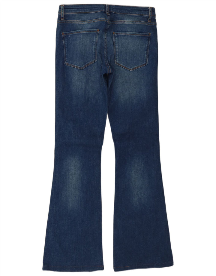 Damskie jeansy rozkloszowane Zara EU 38 Small W28 L32 Niebieskie bawełniane