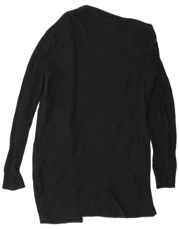 Marks & Spencer Damski sweter rozpinany o długim kroju, UK 8, mały, czarny