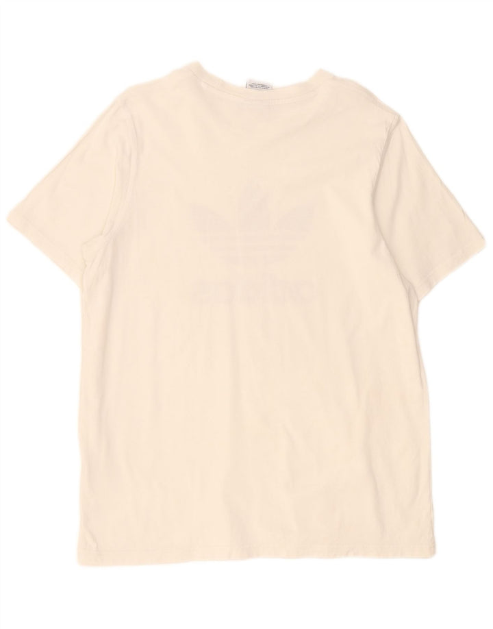 Męska koszulka graficzna Adidas Top Medium White