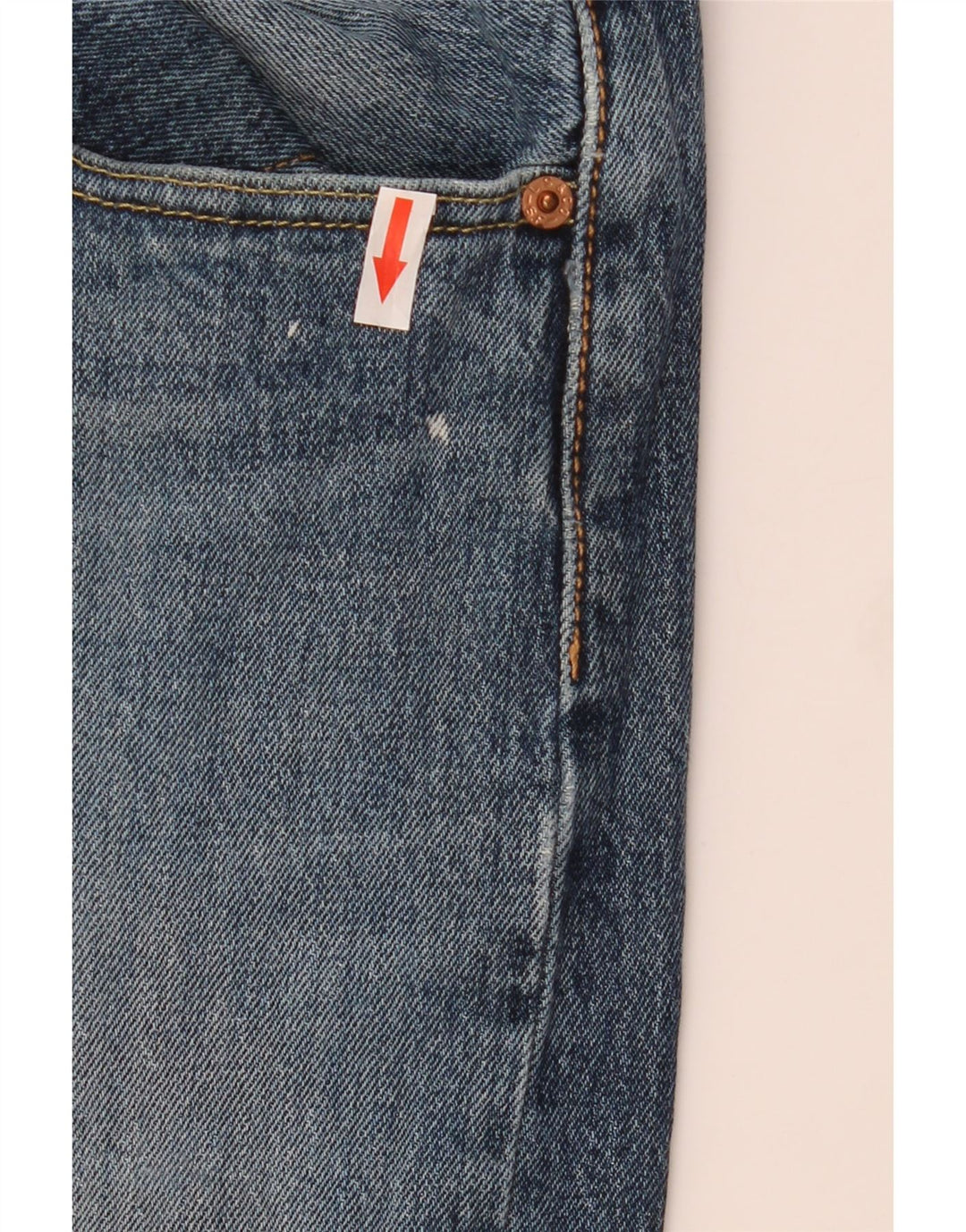 Męskie dżinsy Levi's 501 Straight W32 L30 Niebieskie bawełniane