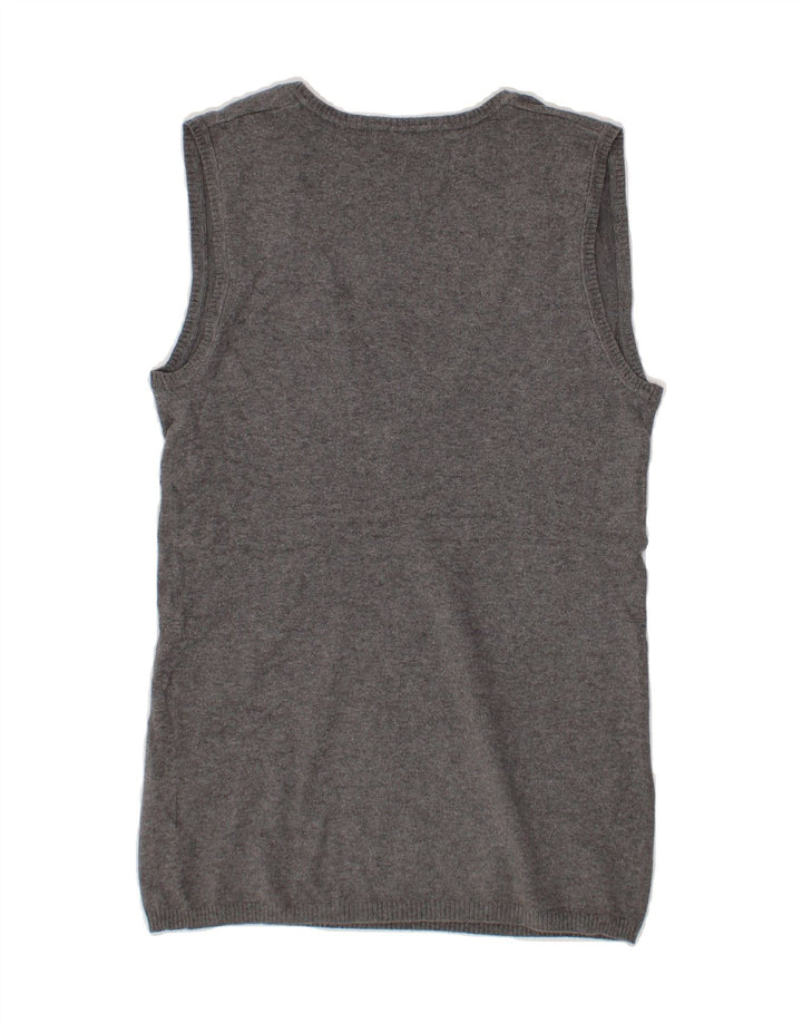 BENETTON Womens Vest Tank Top UK 14 Large Grey Vintage Benetton and Second-Hand Benetton from Messina Hembry 