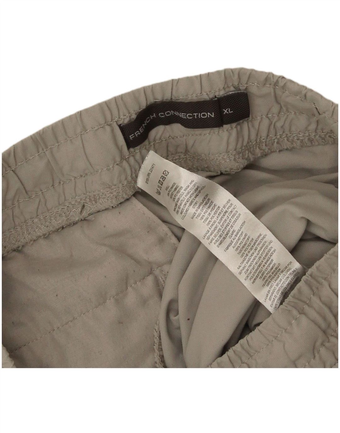 Męskie spodnie joggery Cargo French Connection XL W36 L28 Szary poliamid