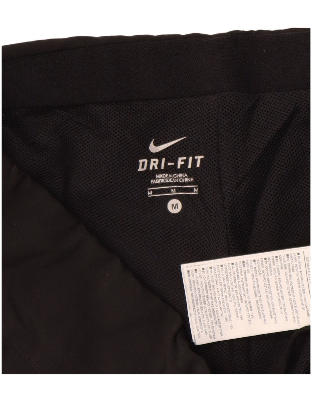 Damskie spodnie dresowe Nike Dri Fit UK 14, średni czarny poliester
