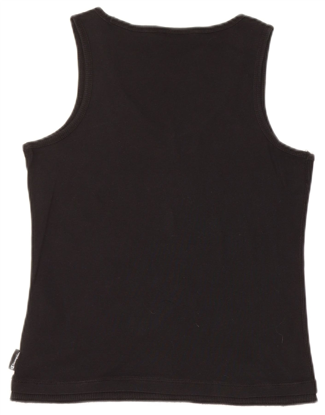 Damska kamizelka CHAMPION Crop Top UK 12, średnia czarna bawełna