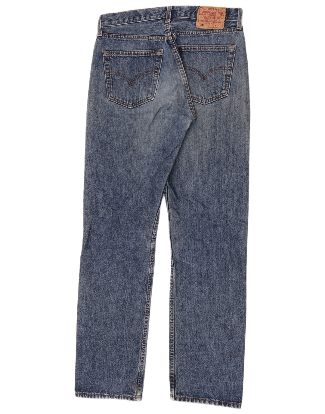 Damskie jeansy Levi's 501 w trudnej sytuacji W31 L32 Niebieskie bawełniane