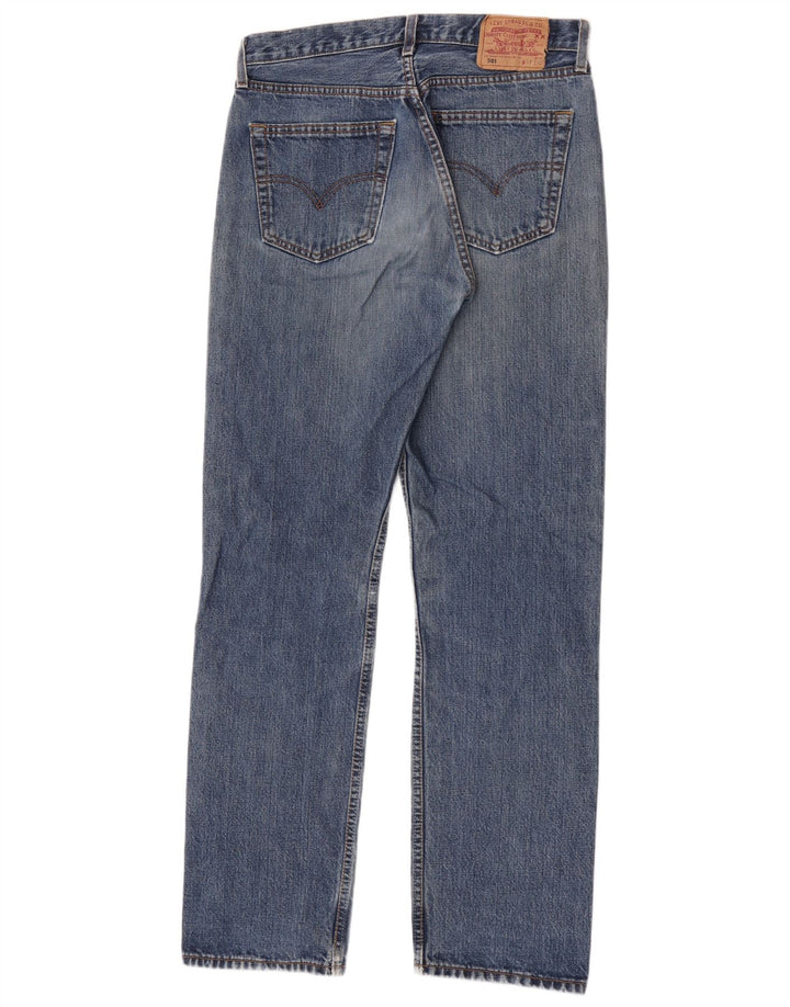Damskie jeansy Levi's 501 w trudnej sytuacji W31 L32 Niebieskie bawełniane