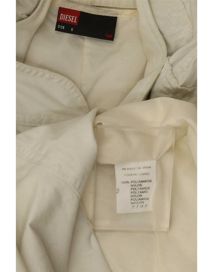 Damska kurtka parka z kapturem Diesel UK 10 Small White Poliamid