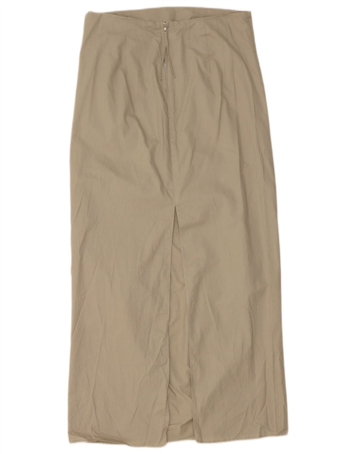 Spódnica damska Zara Maxi średnia W28 zielona bawełna