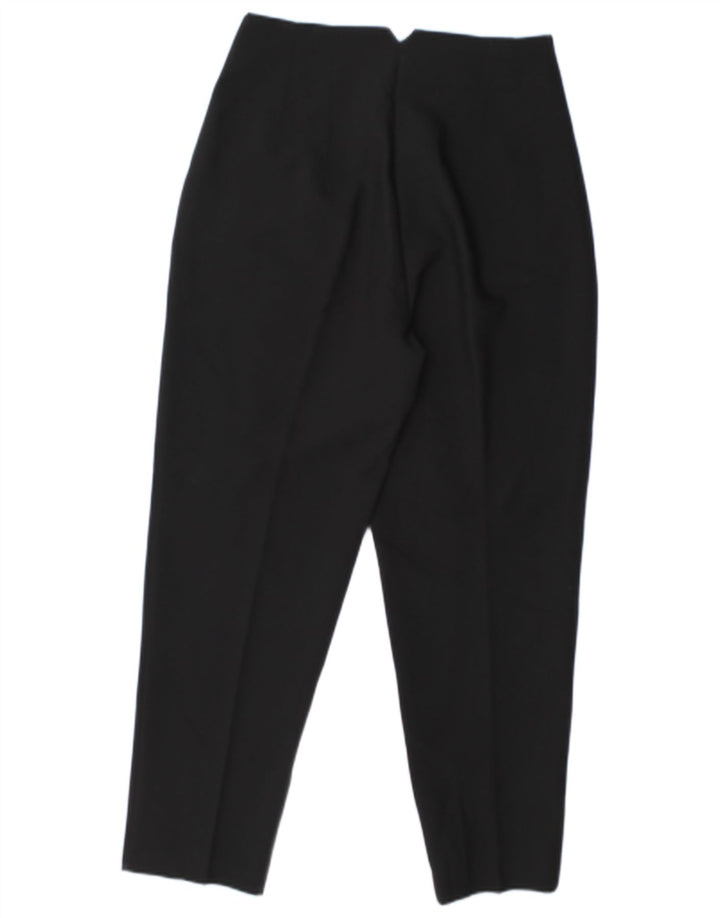 Damskie zwężane spodnie chino ZARA, średnie W28 L26, czarny poliester