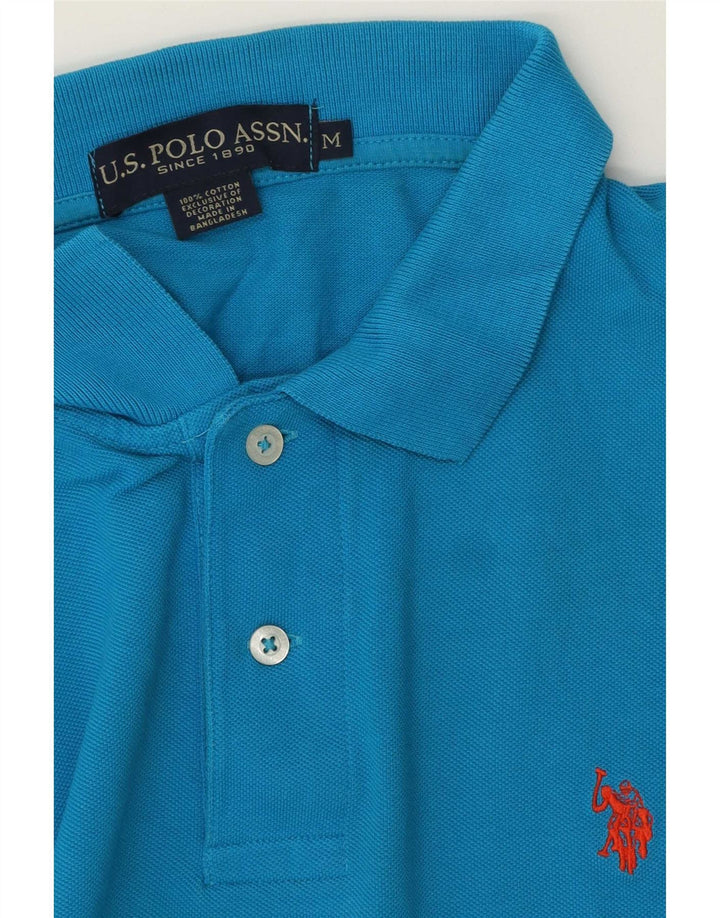 US Polo Assn. Męska koszulka polo Średnio niebieska, bawełniana