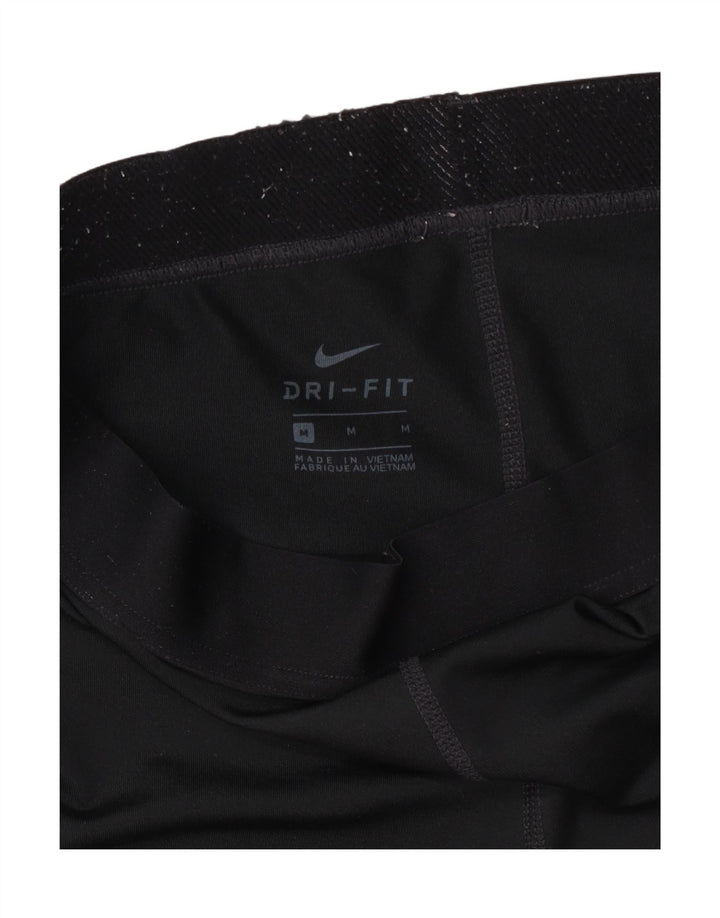 Damskie legginsy Nike Dri Fit Graphic Capri UK 12, średnie czarne