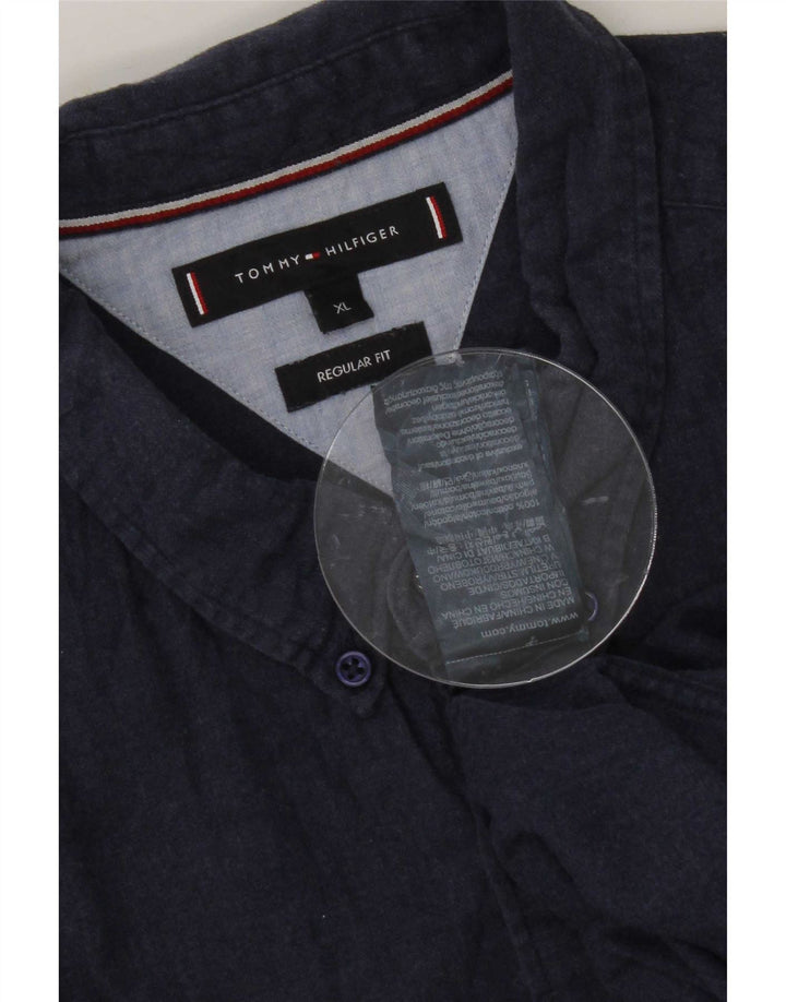 Koszula męska Tommy Hilfiger o regularnym kroju XL, granatowa, bawełniana