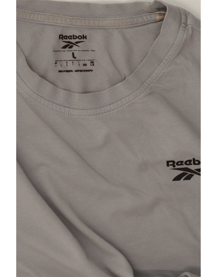 T-shirt męski Reebok, duży, szary