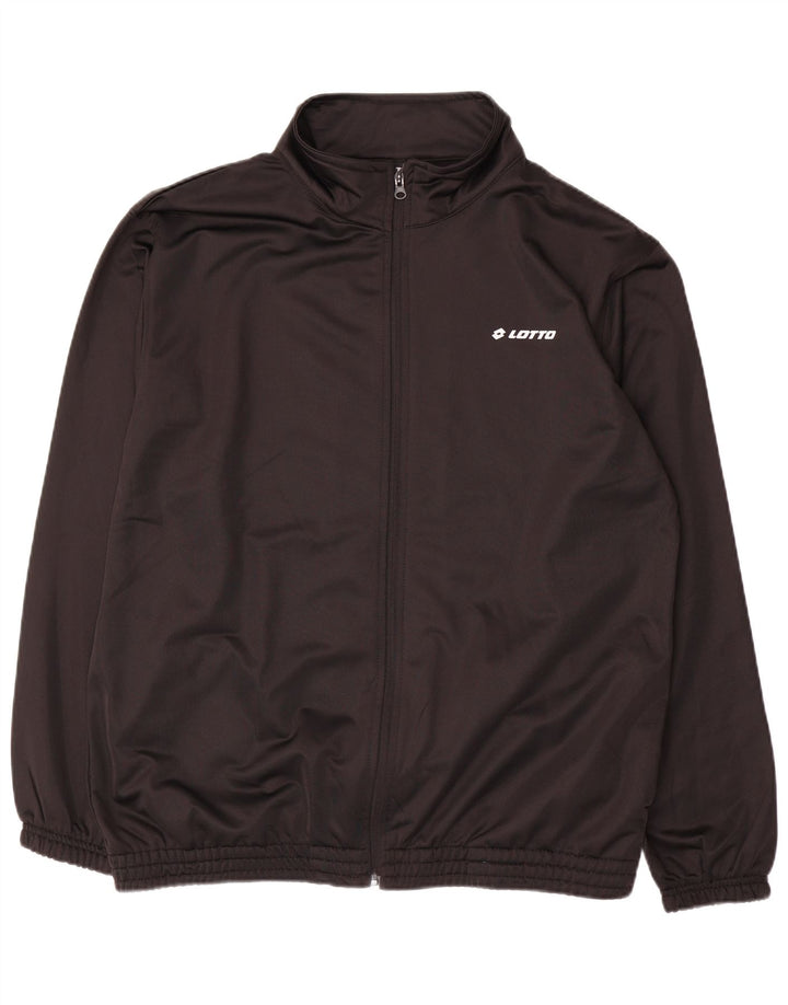 Kurtka męska dresowa Lotto 2XL, czarna, poliester