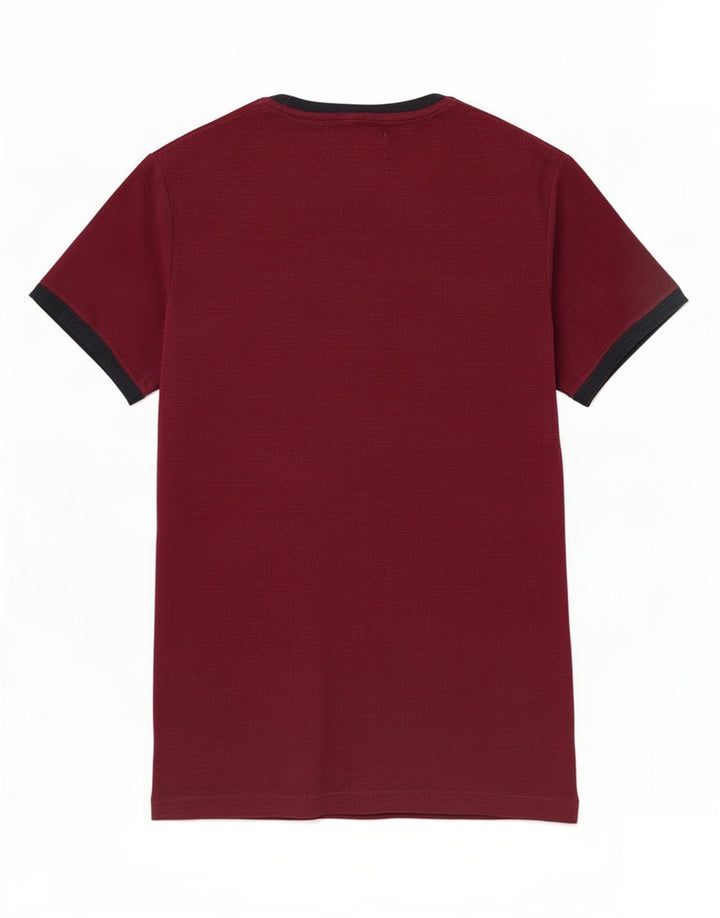 T-shirt męski Penguin Top, średnia, bordowa bawełna