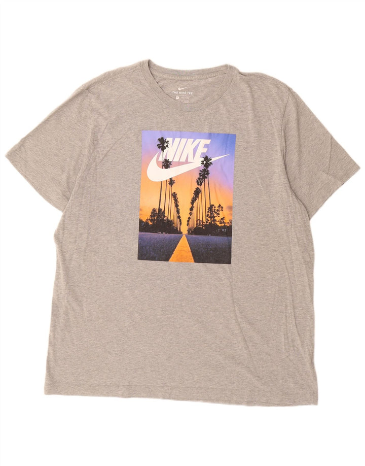 Męski T-shirt Nike Graphic Top 2XL Szary
