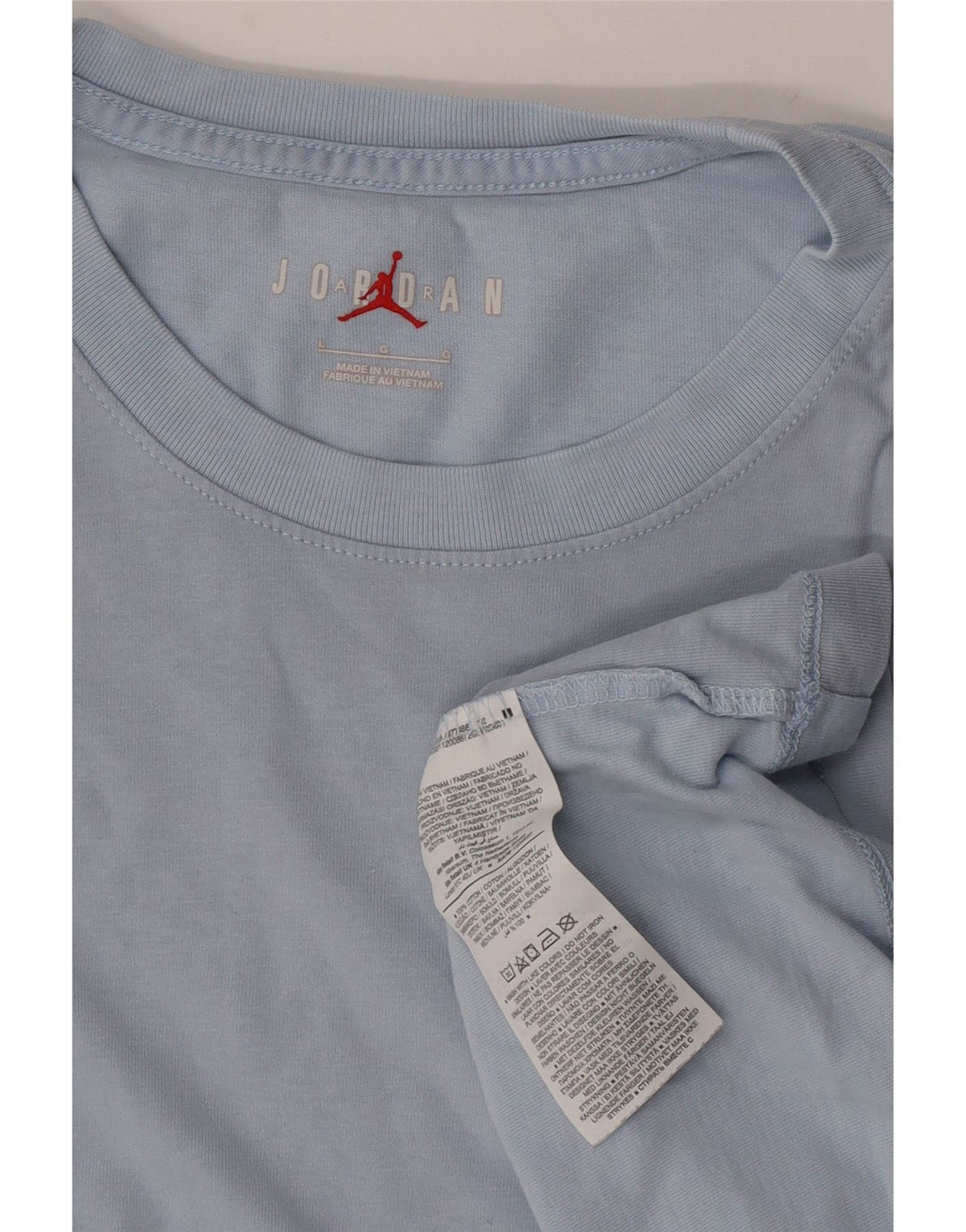 T-shirt męski Jordan, duży, niebieski, bawełniany