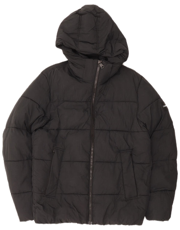 Męska ocieplana kurtka z kapturem Calvin Klein UK 42 XL w kolorze czarnym