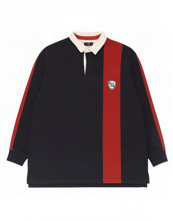 Męska niebieska koszulka polo do rugby Marks & Spencer w kolorze granatowym, 2XL
