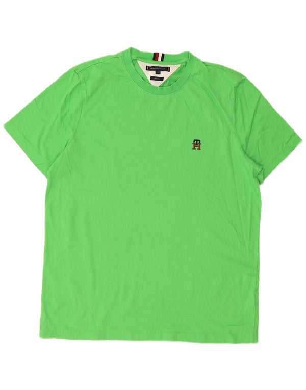 T-shirt męski Tommy Hilfiger Top XL, zielony, bawełniany