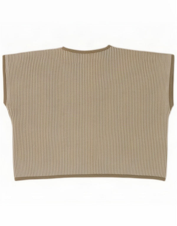 Damski podkoszulek oversize Naomi US 2 XS Khaki, bawełniany w paski