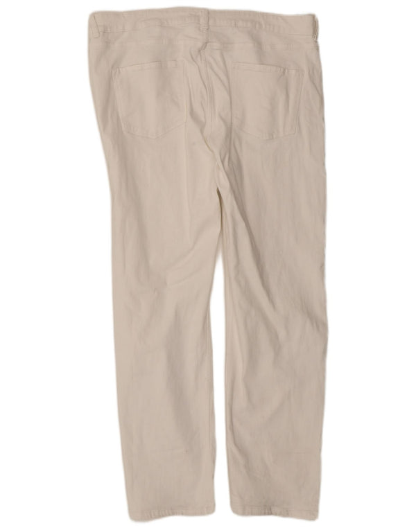 Marks & Spencer Damskie Regular Straight Jeans UK 20 2XL W40 L29 Białe