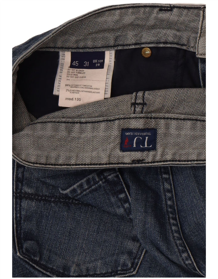 Damskie proste dżinsy Trussardi W29 L29 Niebieskie bawełniane