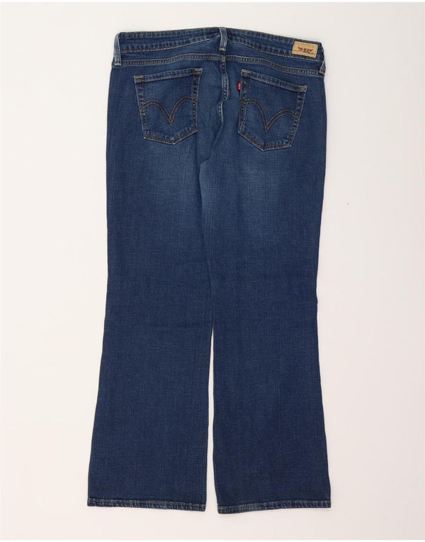 Dżinsy damskie LEVI'S 545 Low Bootcut US 12 Large W34 L28 Niebieskie bawełniane
