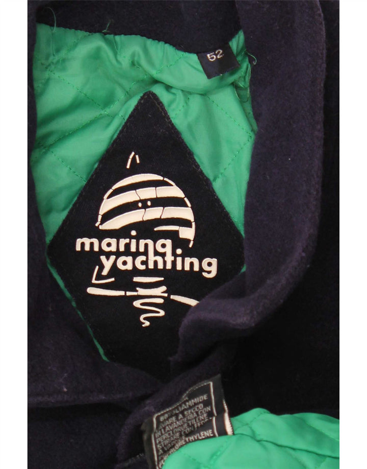 Płaszcz męski Marina Yachting IT 52 XL granatowy wełniany