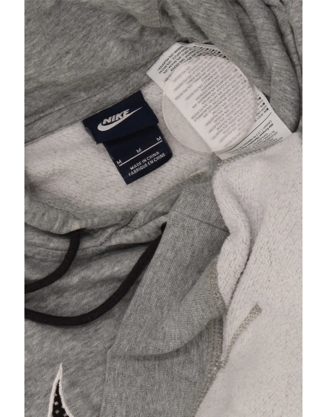 Męski sweter z kapturem Nike Graphic, średnioszary, bawełniany