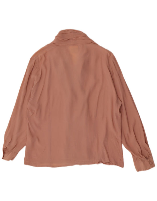 Bluzka damska z długim rękawem w stylu vintage IT 52 2XL Różowy octan
