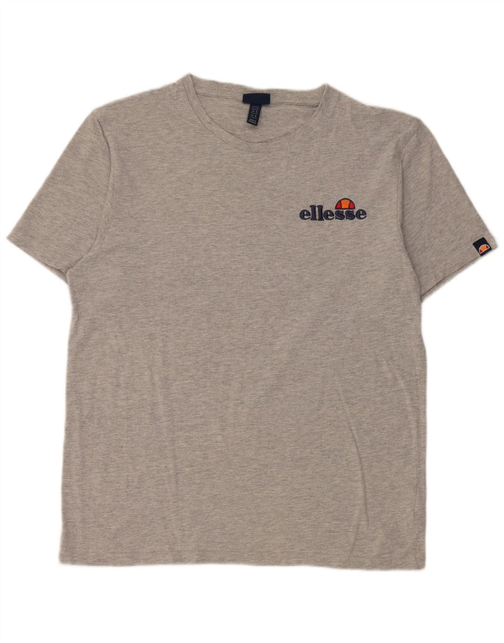 T-shirt męski Ellesse, duży, szary, z bawełny w plamki