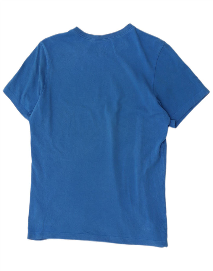 Męski T-shirt z grafiką Nike, mały, niebieski, bawełniany